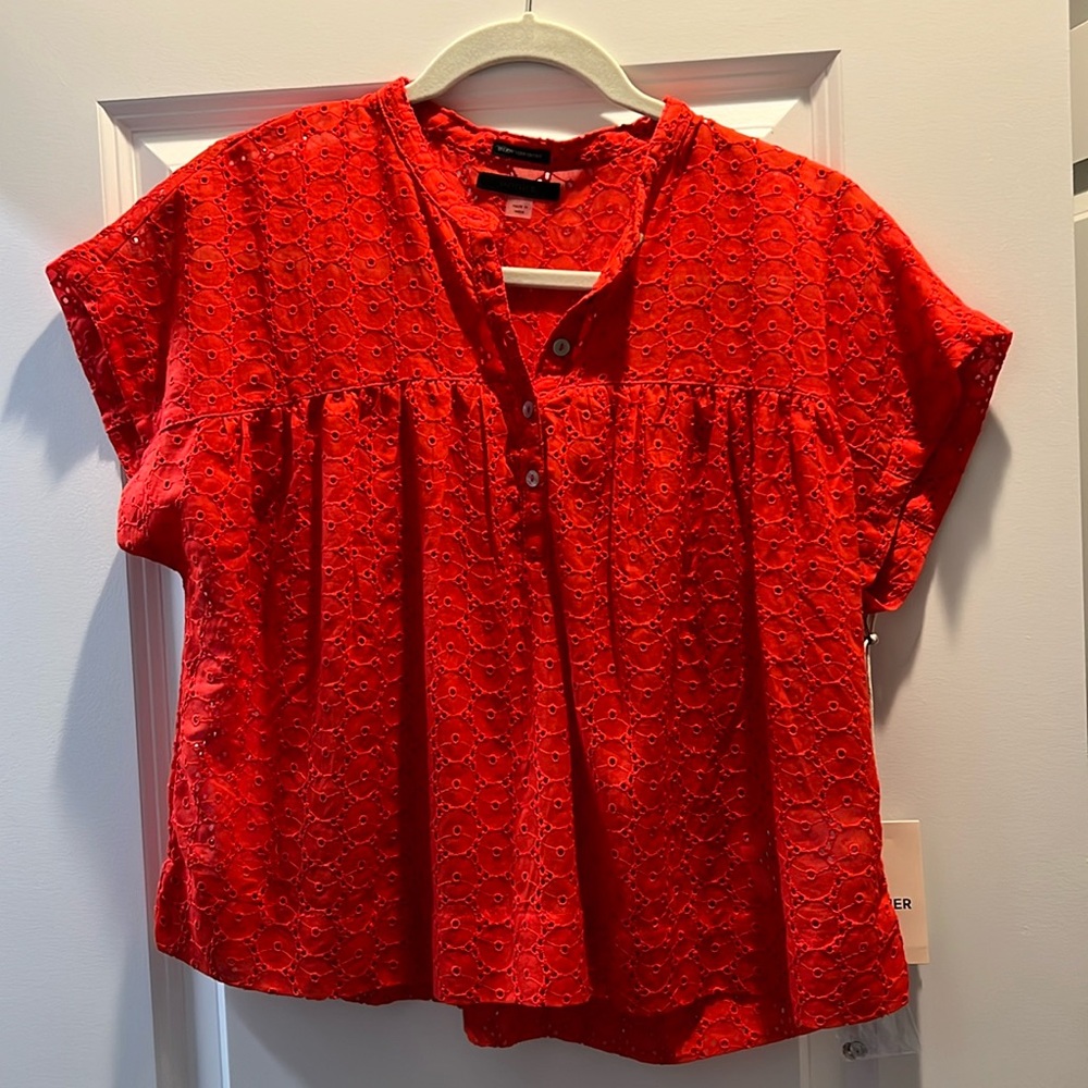 MOTHER eyelet blouse
